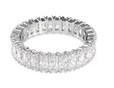 Swar*vski - Matrix ring Baguette cut, White, Silver-tone finish - 5714333