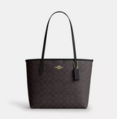 C*ACH - Medium City tote - Signature Brown