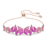 Swar*vski -Idyllia Lilia bracelet Butterfly, Pink, 18K rose gold finish - 5636431
