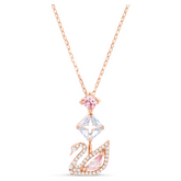 Swar*vski - Swan pendant Swan, Pink, rose gold finish - 5473024