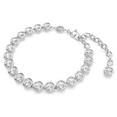 Swar*vski - Imber Tennis bracelet Round cut, White, Rhodium plated - 5682666