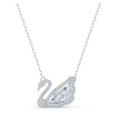 Swar*vski - Swan necklace Dancing swan, White, Rhodium plated - 5514421