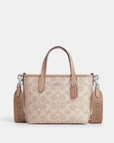 C*ACH - Cit* Mini Tote Bag in Signature Canvas - Beige