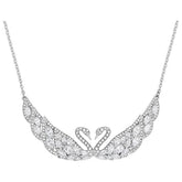 Swar*vski - Women's Double Swan Necklace - 5201962
