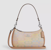 C*ACH - Teri Shoulder Bag -Rainbow signature canvas