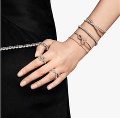 Swar*vski - Hyperbola bangle Infinity, White, Rhodium plated - 5684049
