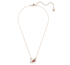 Swar*vski -Swan pendant Swan, Red, Rose gold-tone plated - 5614123