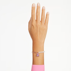 Swar*vski - Teddy bracelet Crystal pearl, Bear, Pink, Rose-Gold - 5669169