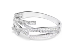 Swar*vski - Matrix bangle Mixed cuts, White, Rhodium plated - 5726292 / 5726294