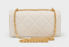 Charles & Ke*th - Paffuto Quilted Wallet On Chain - Cream with box