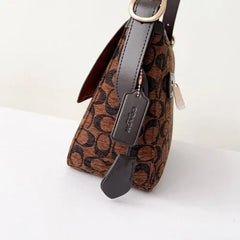 C*ACH -  Ett* Flap Shoulder Bag - Chenille