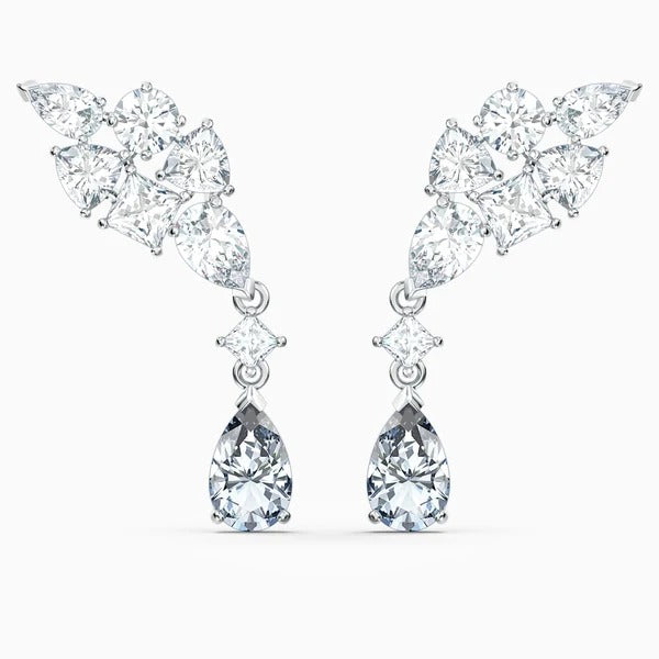 Swar*vski - Tennis Deluxe Cluster, crystal earrings - 5562086