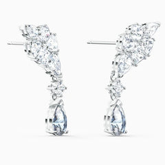 Swar*vski - Tennis Deluxe Cluster, crystal earrings - 5562086