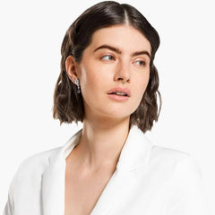 Swar*vski - Tennis Deluxe Cluster, crystal earrings - 5562086