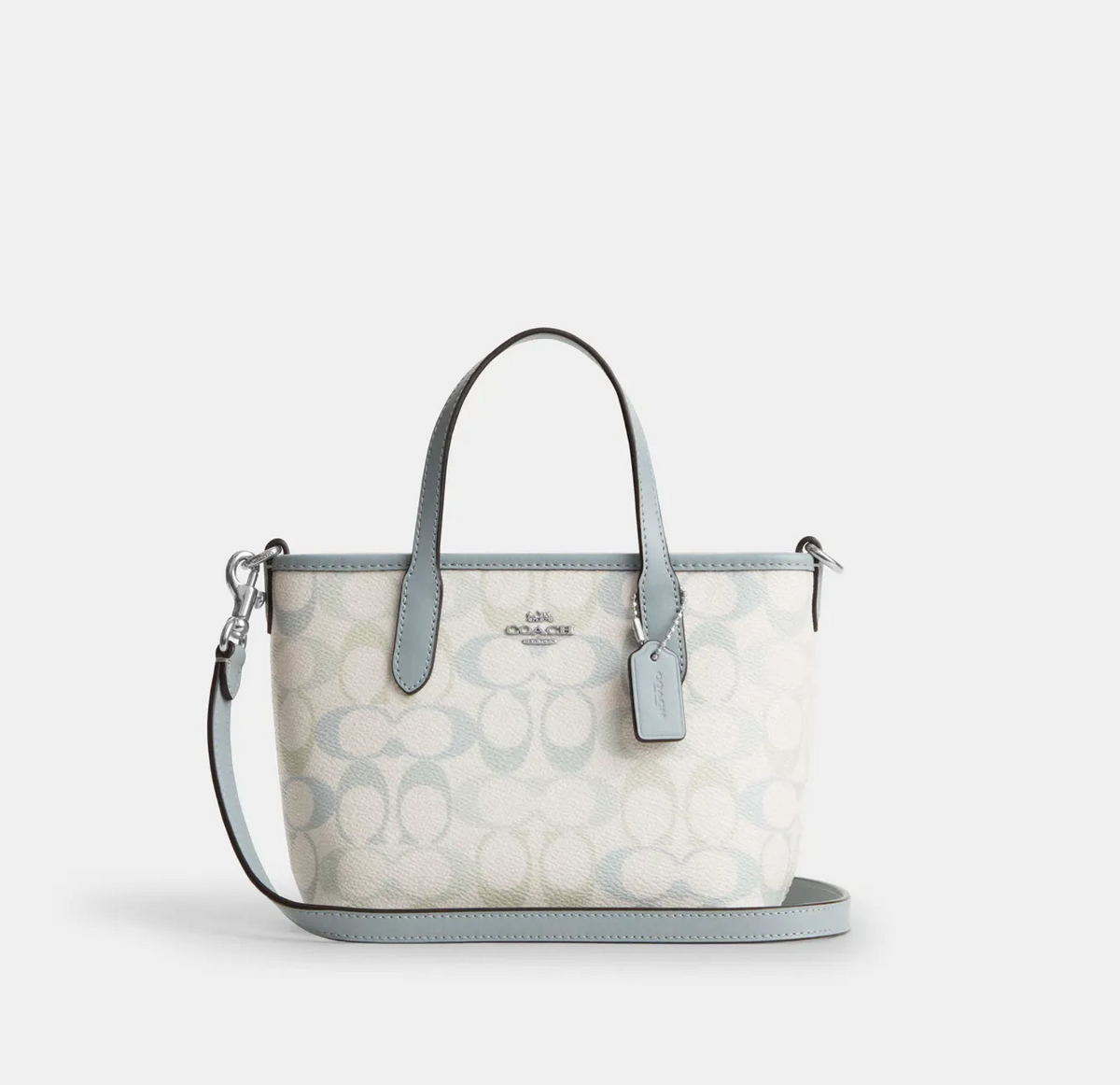 C*ACH - Cit* Mini Tote Bag in Signature Canvas - Blue