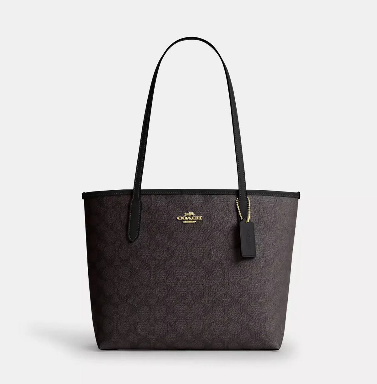 C*ACH - Medium City tote - Signature Brown