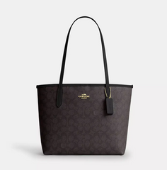 C*ACH - Medium City tote - Signature Brown