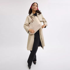 C*ACH - City Tote Bag In Signature Canvas - Silver/Sand/Taupe