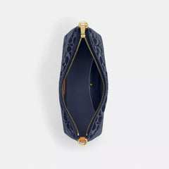 C*ACH - Laur*l Small Shoulder Bag In Signature Denim -  Im/Denim/Natural