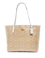 C*ACH - Medium City In Signature Canvas - Oat