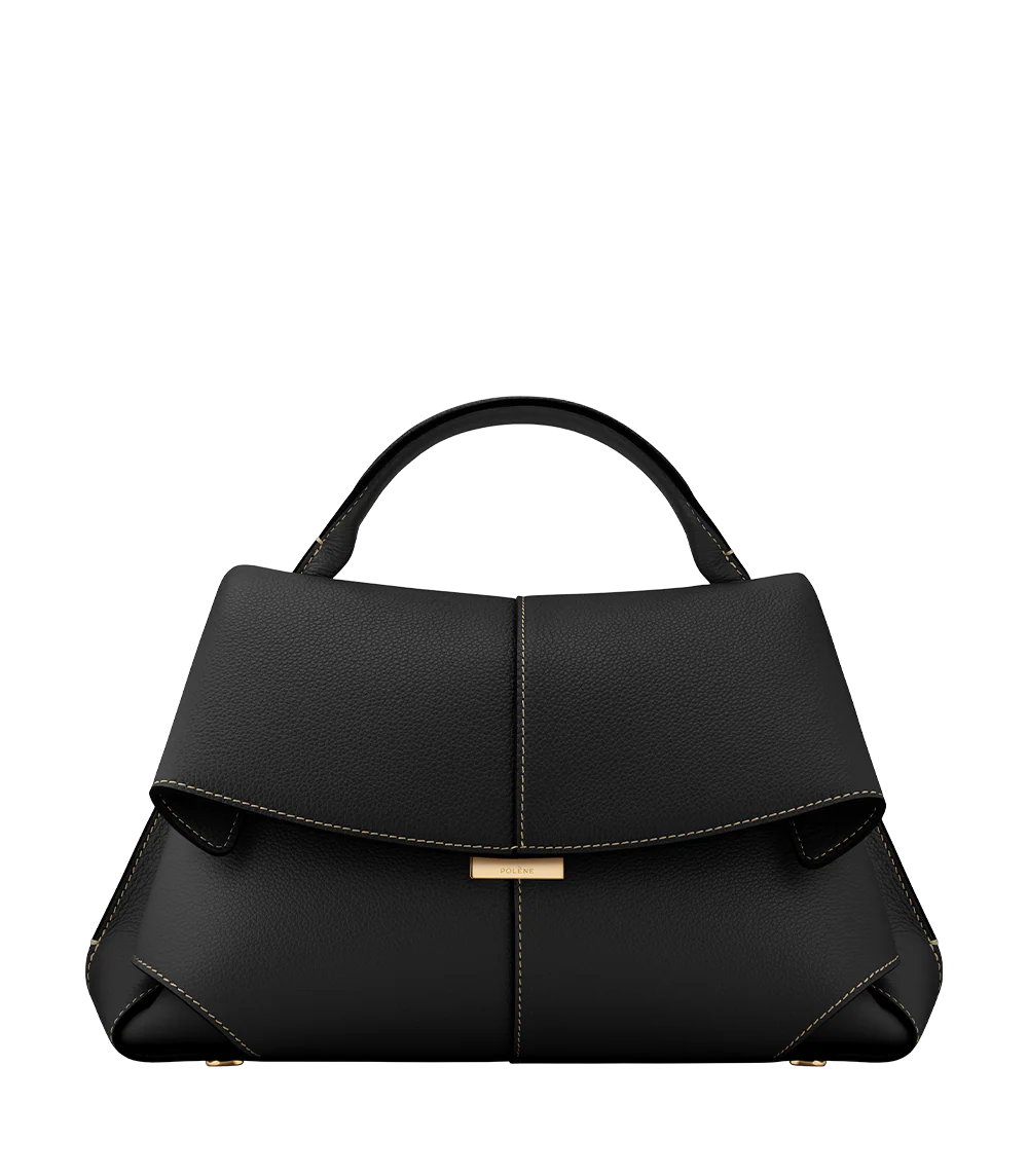 Pol*ne - M*kki Edition Textured Black with Ecru Stitching