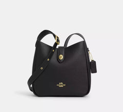 C*ACH - Hadl*y Convertible Crossbody Bag - Gold/black