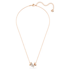 Swar*vski - Idyllia Lilia necklace Butterfly, White, rose gold finish - 5636422