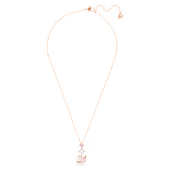 Swar*vski - Swan pendant Swan, Pink, rose gold finish - 5473024