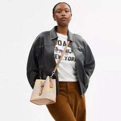 C*ACH - Rowan Bucket Bag In Rainbow Signature Canvas - Multi Color