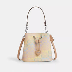 C*ACH - Rowan Bucket Bag In Rainbow Signature Canvas - Multi Color