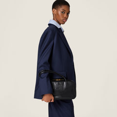 MI* - M*U - Beau leather top-handle bag - Black