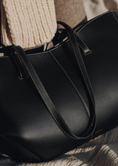 Pol*ne - Cym* Edition Textured Black with Ecru Stitching