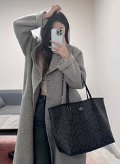 C*ACH - Large City In Signature Canvas - Gray