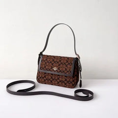 C*ACH -  Ett* Flap Shoulder Bag - Chenille