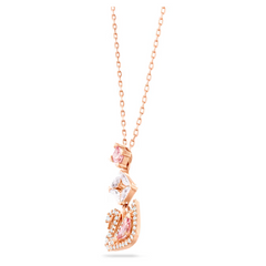 Swar*vski - Swan pendant Swan, Pink, rose gold finish - 5473024