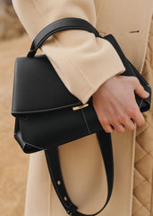 Pol*ne - M*kki Edition Textured Black with Ecru Stitching