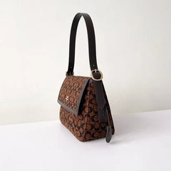C*ACH -  Ett* Flap Shoulder Bag - Chenille