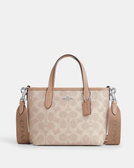 C*ACH - Cit* Mini Tote Bag in Signature Canvas - Beige