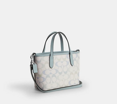 C*ACH - Cit* Mini Tote Bag in Signature Canvas - Blue