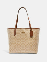 C*ACH - City Tote Bag In Signature Canvas - Signature Brown