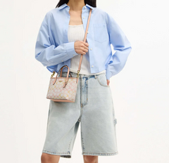 C*ACH - Cit* Mini Tote Bag in Signature Canvas - Blue