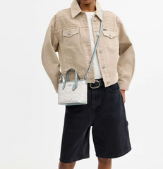 C*ACH - Cit* Mini Tote Bag in Signature Canvas - Blue