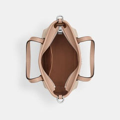 C*ACH - Cit* Mini Tote Bag in Signature Canvas - Beige