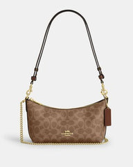 C*ACH -  Caitlin Shoulder Bag In Signature Canvas - Dark Beige