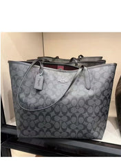 C*ACH - Large City In Signature Canvas - Gray