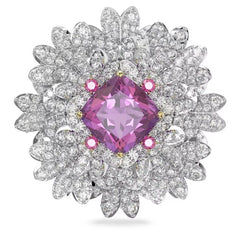 Swar*vski -  Eternal Flower Brooch Flower, Pink, Mixed Metal Finish - 5642858