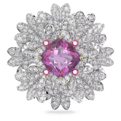 Swar*vski -  Eternal Flower Brooch Flower, Pink, Mixed Metal Finish - 5642858