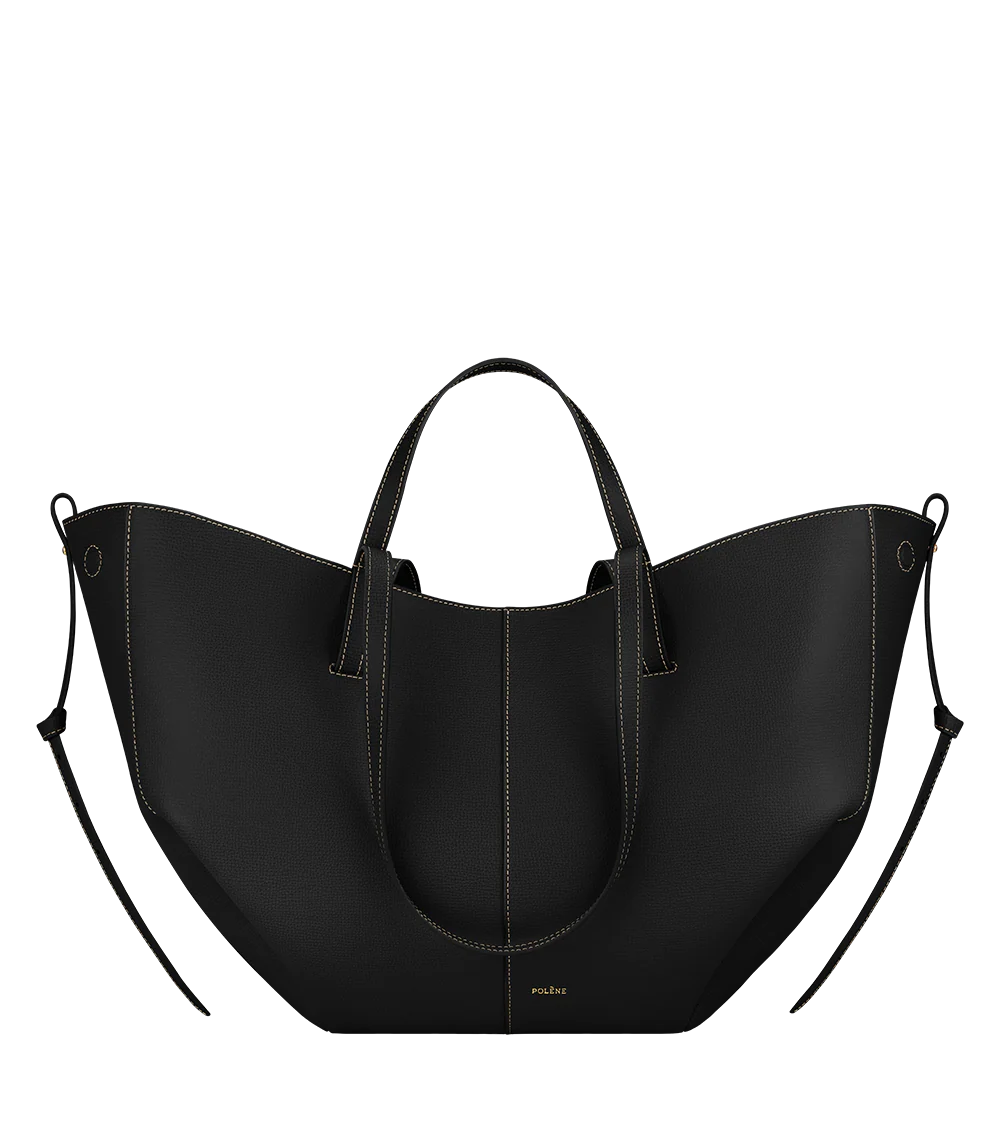 Pol*ne - Cym* Edition Textured Black with Ecru Stitching