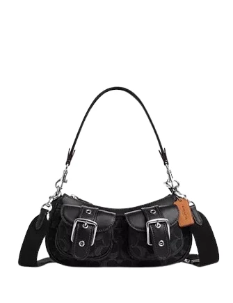 C*ACH - Ashto* Baguette In Signature Denim - Black