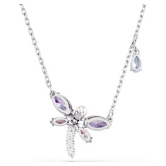 Swar*vski - Arian* Grand* x Swarovski pendant Mixed cuts, Dragonfly, Multicolored, Rhodium plated - 5737383